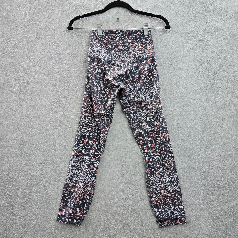 Lululemon‎ Women Activewear Pants 2 Black Align HR Legging Floral Yoga 22
